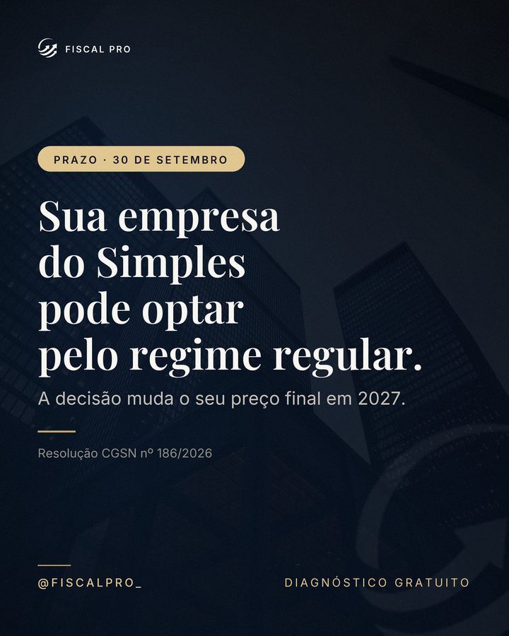 Post sobre o prazo de 30 de setembro