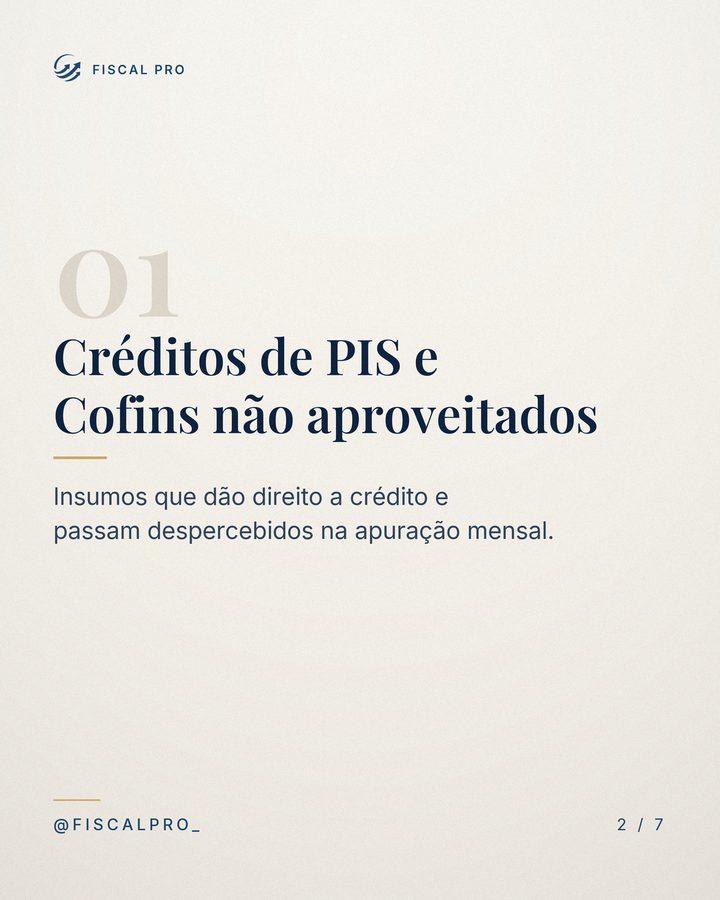 Slide interno numerado